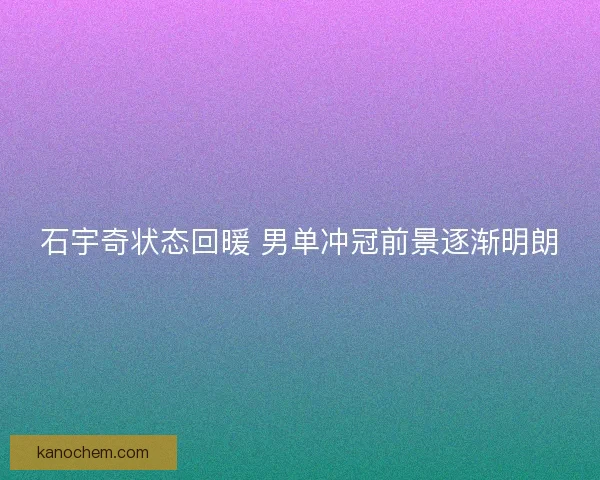 石宇奇状态回暖 男单冲冠前景逐渐明朗 石宇奇状态回暖 男单冲冠前景逐渐明朗